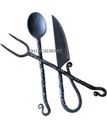 Hand Forged Medieval Iron Eating Cutlery Set, Viking Feast, Antiquity, F... - €34,32 EUR