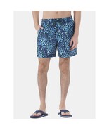 No Boundaries Men&#39;s Elastic Waist Swim Trunks 6&quot; Inseam Blue Cheetah XL ... - $350.61 MXN