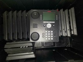 20 Avaya 9608 Voip IP phones with handsets &amp; stands - £631.08 GBP