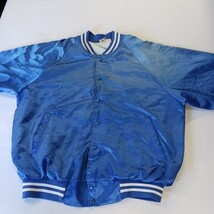 Vintage Hartwell Soil Conservation Service Men's Blue Baseball Jacket Chest 51" image 12