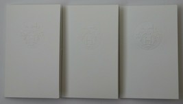 3 Hermes Embossed Paper White Receipt Holder Sleeve Envelopes Authentic ... - £11.76 GBP
