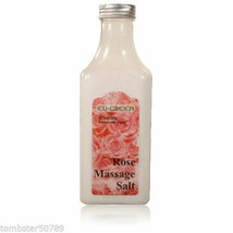 New! Natural Rose Sea Salt Mineral Scrubbing Massage Salts. 10.5 Oz. Bottle. - £7.56 GBP