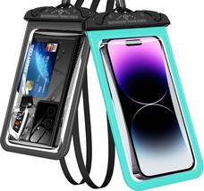 2 Pack Waterproof Phone Pouch, Waterproof Phone case with Lanyard Cell Phone Dry - $10.83