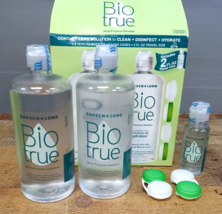 Bausch + Lomb Bio True Multi-Purpose Solution Set 2x 16 oz Bottles + 2 o... - $16.99