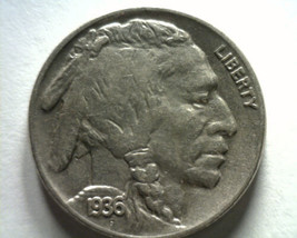 1936 Buffalo Nickel Choice About Uncirculated Ch. Au. Nice Original Coin - £9.38 GBP