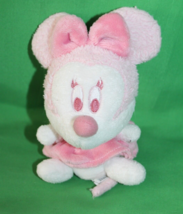Minnie Mouse Baby Minnie Pink Rattle Stuffed Animal Toy - £11.60 GBP