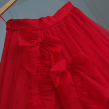 Women Black Tulle Skirt Princess Skirt Outfit Wedding Party Puffy Tulle Skirts image 4