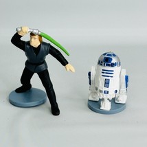 1995 Applause R2D2 and Luke Skywalker Cake Topper Mini Figure Robot Star... - £7.08 GBP