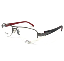 Sports Charriol Eyeglasses Frames SP 23019 C5 Black Gray Red Round 54-17-135 - £51.80 GBP