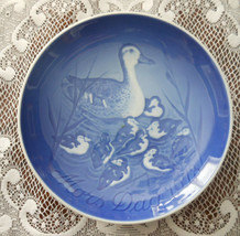 Mothers Day 1973 Copenhagen Porcelain B&amp;G Mors Dag Blue/White Collector Plate - £6.22 GBP