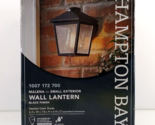 Hampton Bay Malena 1-Light Classic Black Outdoor Wall Lantern Sconce 529... - £17.42 GBP