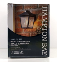 Hampton Bay Malena 1-Light Classic Black Outdoor Wall Lantern Sconce 529... - £16.98 GBP