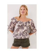 New Anthropologie PORRIDGE Ruffled Boat Neck Blouse $110 X-SMALL  - $59.08 CAD