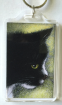 Large Cat Art Keychain - Homer Side - $8.00