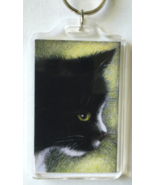 Large Cat Art Keychain - Homer Side - £6.32 GBP