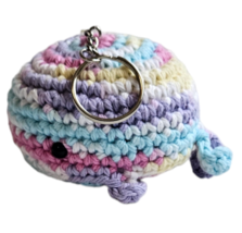 Crochet Whale Keychain (Pastel) - $10.00
