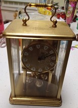 vintage brass clock - $20.00