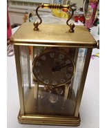 vintage brass clock - £15.72 GBP