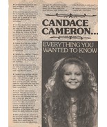 Candace Cameron teen magazine pinup clippings Teen Machine Full House Ha... - £3.93 GBP