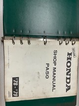 1978 1979 HONDA PA50 Service Shop Repair Workshop Manual W Binder - $99.99