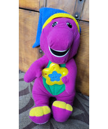 Vintage 1998 Playskool Barney w/Night-Cap with Lights in Working Cond. H... - $29.65