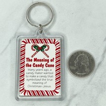 Jesus Meaning of Candy Cane Christmas Double Sided Keychain Keyring - £5.42 GBP
