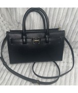 Halston Jerry BLACK Crossbody Mini Tote Satchel NEW - $3,079.76 MXN