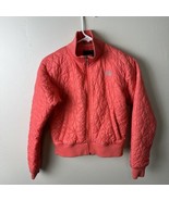 The North Face Jacket Quilted Puffer Womens Small Pink Full Zip Outdoor - $39.40 CAD