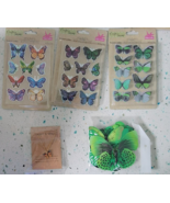 Crafter&#39;s Square Butterfly Stickers Craft 48 total bonus butterfly neckl... - £11.62 GBP
