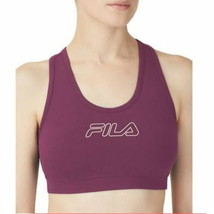 Fila Women s Bloom Logo Pullover Jersey Sports Bra Maroon Size 1X - $8.55