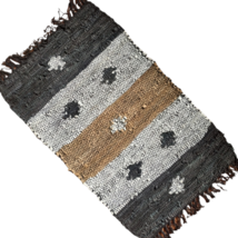 Leather Hearth Rug for fireplace, fire-resistant mat, STARS - £118.03 GBP