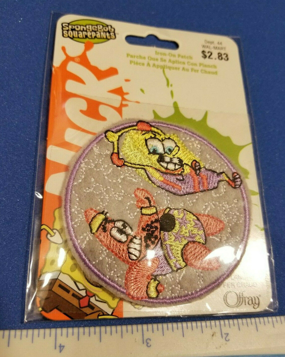 Spongebob Squarepants Craft Notion Nickelodeon Falling Iron On Offray Nick Patch - $2.84