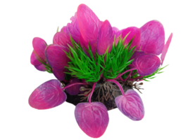 Pink Green Aquarium Artificial Fish Tank Foreground Plant, Ornament Deco... - $17.77