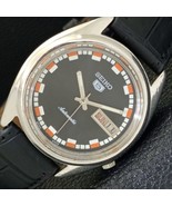 VINTAGE SEIKO 5 AUTOMATIC JAPAN MENS BLACK COLOR DIAL WATCH a500101-1 - €35,71 EUR