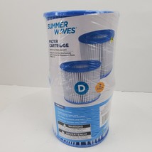 Summer Waves Swimming Pool TYPE D Filter Pump Cartridge 2 Pack - $13.10