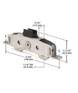 1-1/4&quot; Tandem Stainless Steel Sliding Glass Door Roller With 11/16&quot; Wide... - $54.67 CAD