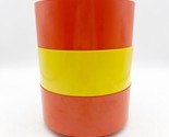 3 Vintage Heller Design by Massimo Vignelli Salad/Cereal Bowls - Orange ... - $34.99