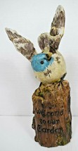 TII Collections "Welcome to Our Garden" Resin bird on Log Figurine (Outdoor) - £8.91 GBP