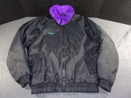 Columbia Sportwear Company 45X24.5 Black&Purple Warm Bomber Jacket - £21.59 GBP