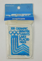 NOS 1980 Lake Placid Winter Olympics Embroidered Cloth Logo Patch for Ve... - £15.18 GBP