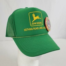 John Deere Trucker Hat &quot;nothing runs like a deere&quot; Thresheree Pin Snapba... - £15.21 GBP