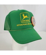 John Deere Trucker Hat &quot;nothing runs like a deere&quot; Thresheree Pin Snapba... - £14.84 GBP