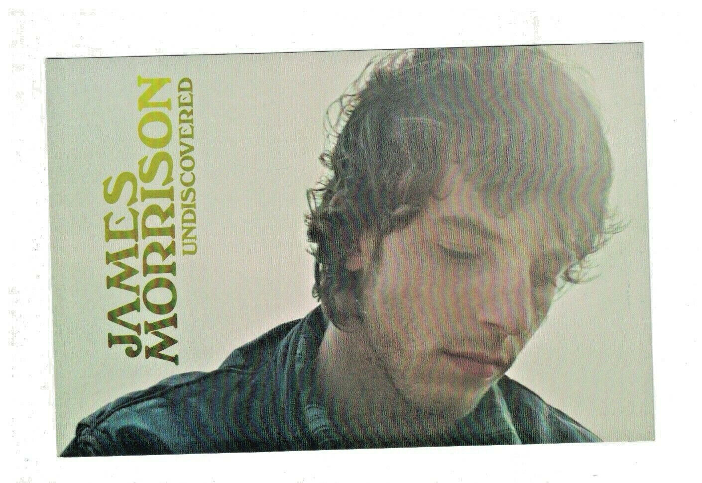 James Morrison Undiscovered album release Vinyl Sticker jazz 6&quot; x 4&quot; - $1.99