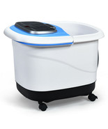 Portable All-In-One Heated Foot Bubble Spa Bath Motorized Massager-Blue ... - €118,97 EUR