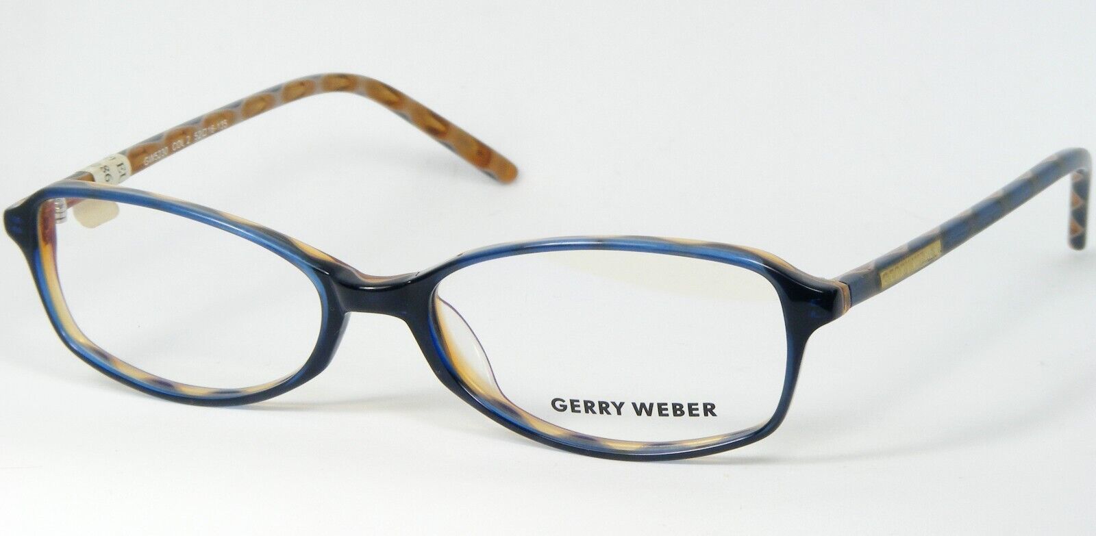 Gerry Weber GW5230 Col.2 Bleu / Ocre-Marron Montures De Lunettes 52-16-1... - $49.52