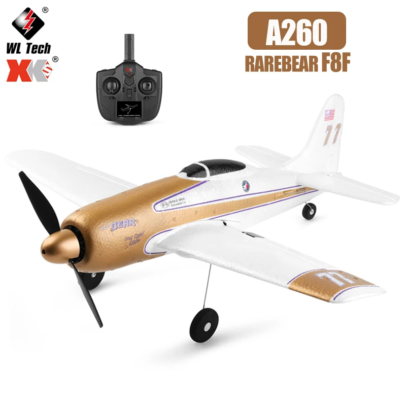 WLtoys XK A260 F8F RC Airplanes Remote Control Planes 2.4G 4CH Radio Contrl - £94.01 GBP+