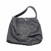 Simply Vera Black Hobo Bag Vera Wang Shiny Leather Patten Leather Strap - $19.65