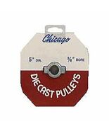 CHICAGO DIE CASTING 500A6 5/8&quot; Bore x 5&quot; Diameter, Single V-Groove Die Cast - $42.88 CAD