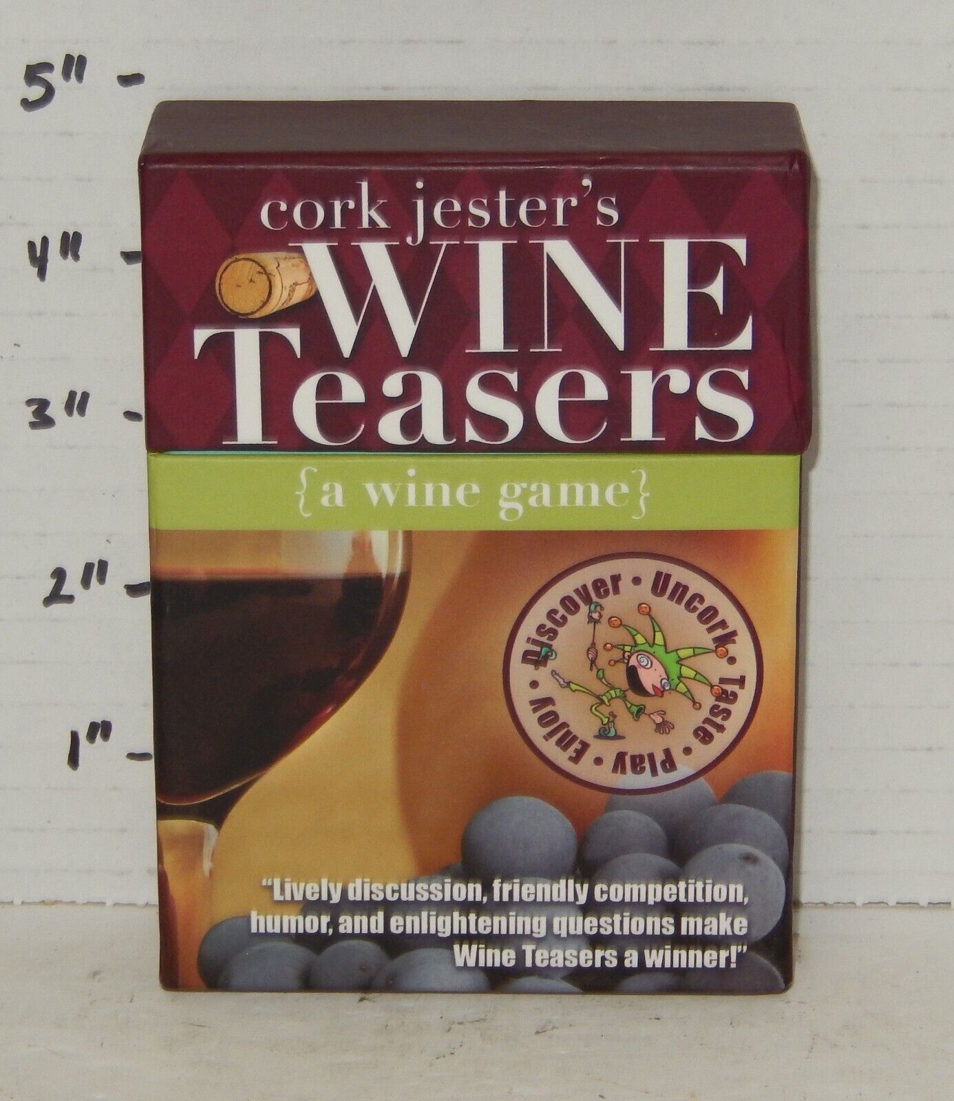 Cork Jester&#39;s Wine Teasers Wine Game Questions by Jennifer Rosen 2010 - $14.80