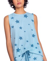 Insomniax Womens Peached Jersey Pajama Tank Top,Sea Blue,Large - £19.38 GBP
